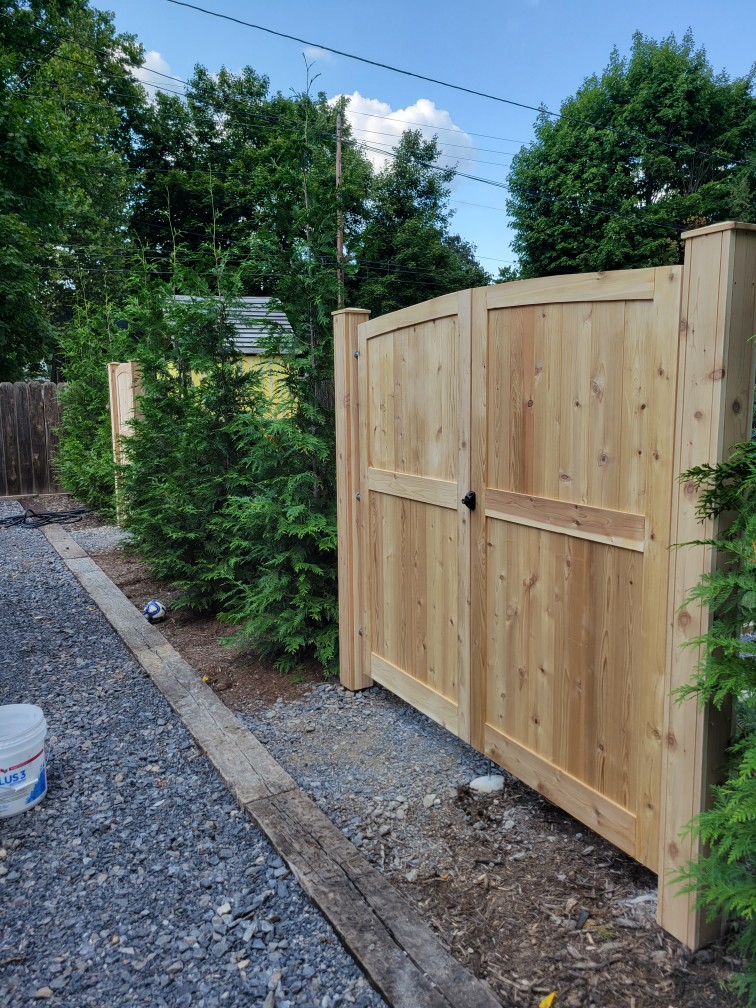 Custom wooden gates